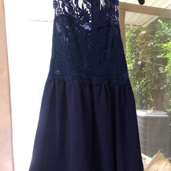 H&M Royal Blue Lace back mini dress - Picture 7 of 7